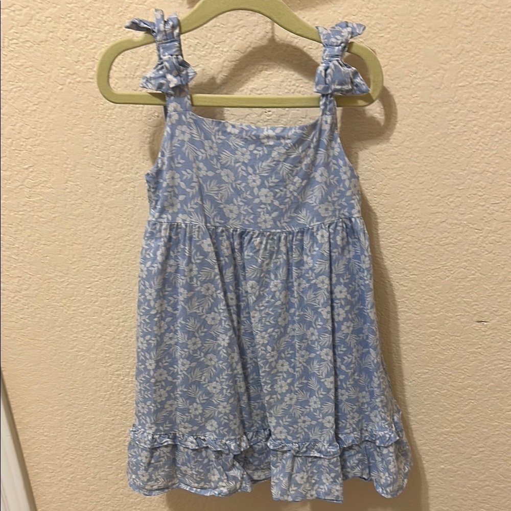 Janie and Jack Blue and White Ruffled Sundress